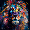 900_Goldfishwallart_GoldfishWallart_colorful_lion_full_body_contempor