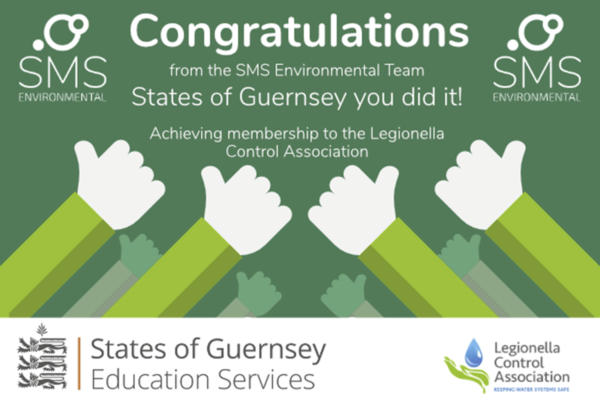 States of Guernsey achieve membership to the Legionella Control Association States of Guernsey achieve membership to the Legionella Control Association