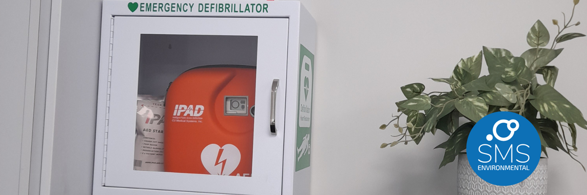 SMS ENVIRONMENTAL'S OFFICES INSTALL DEFIBRILLATOR IN PARTNERSHIP WITH BRITISH HEART FOUNDATION TO SAVE LIVES